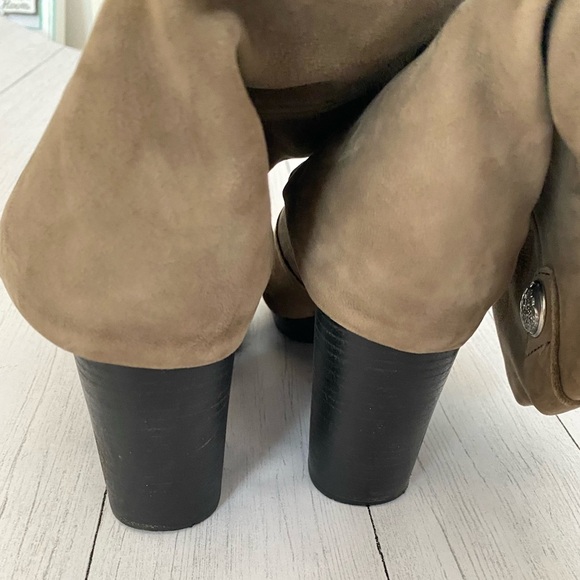 VINCE Camuto Brown Leather Ankle Boots - Picture 3 of 6